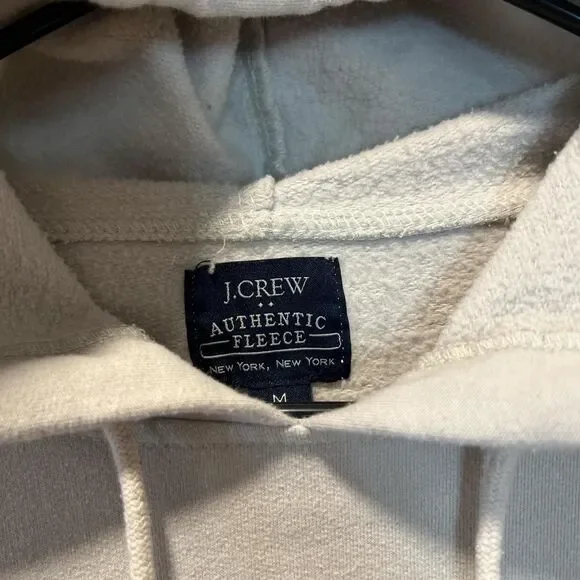 JCrew hoodie in off white mens size M - Picture 2 of 2